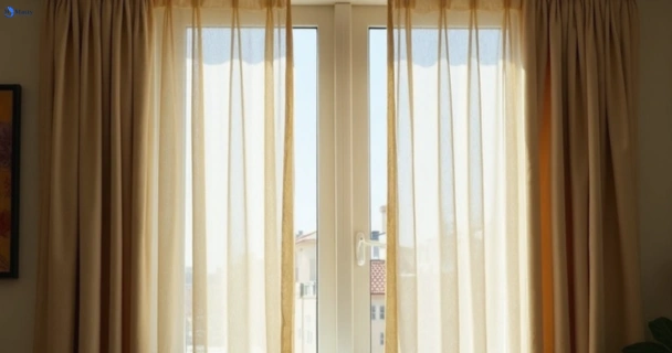 Dull dusty drapes in lane-cove-nsw before professional cleaning